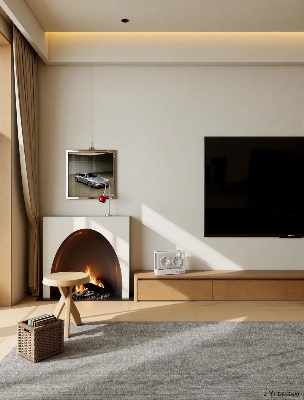 Warm Residential Rendering 06, interior view 4