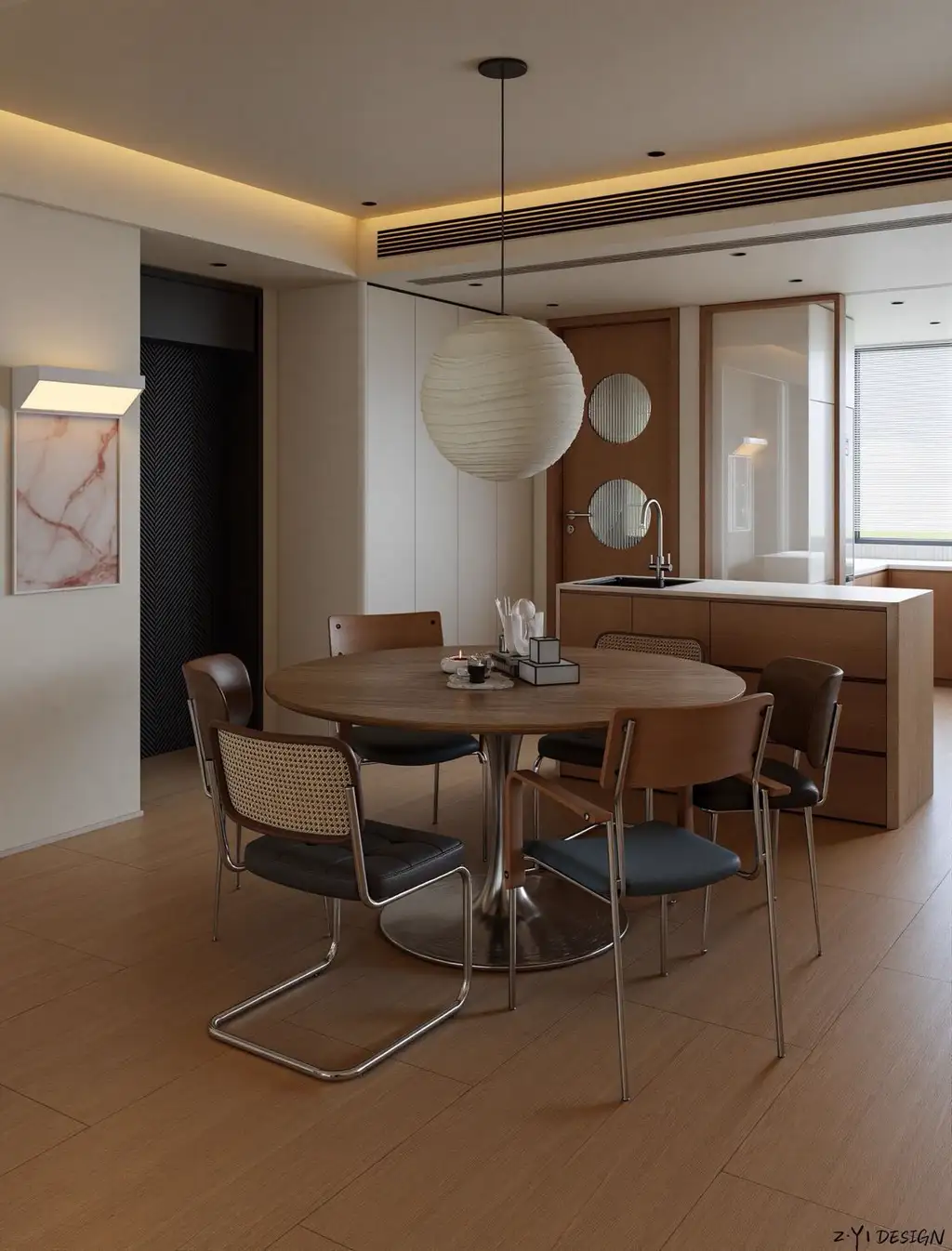 Warm Residential Rendering 06, interior view 5