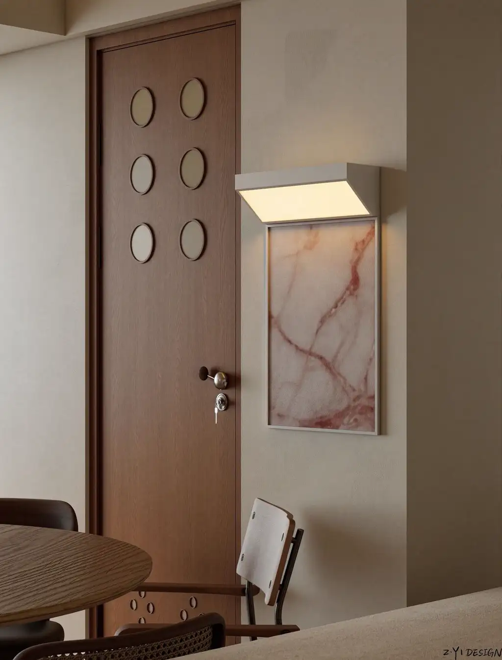 Warm Residential Rendering 06, interior view 7