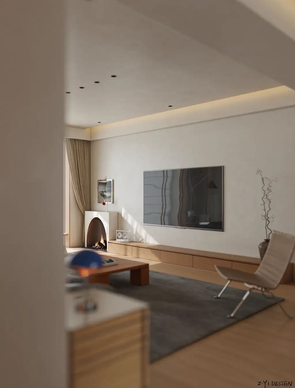 Warm Residential Rendering 06, interior view 8