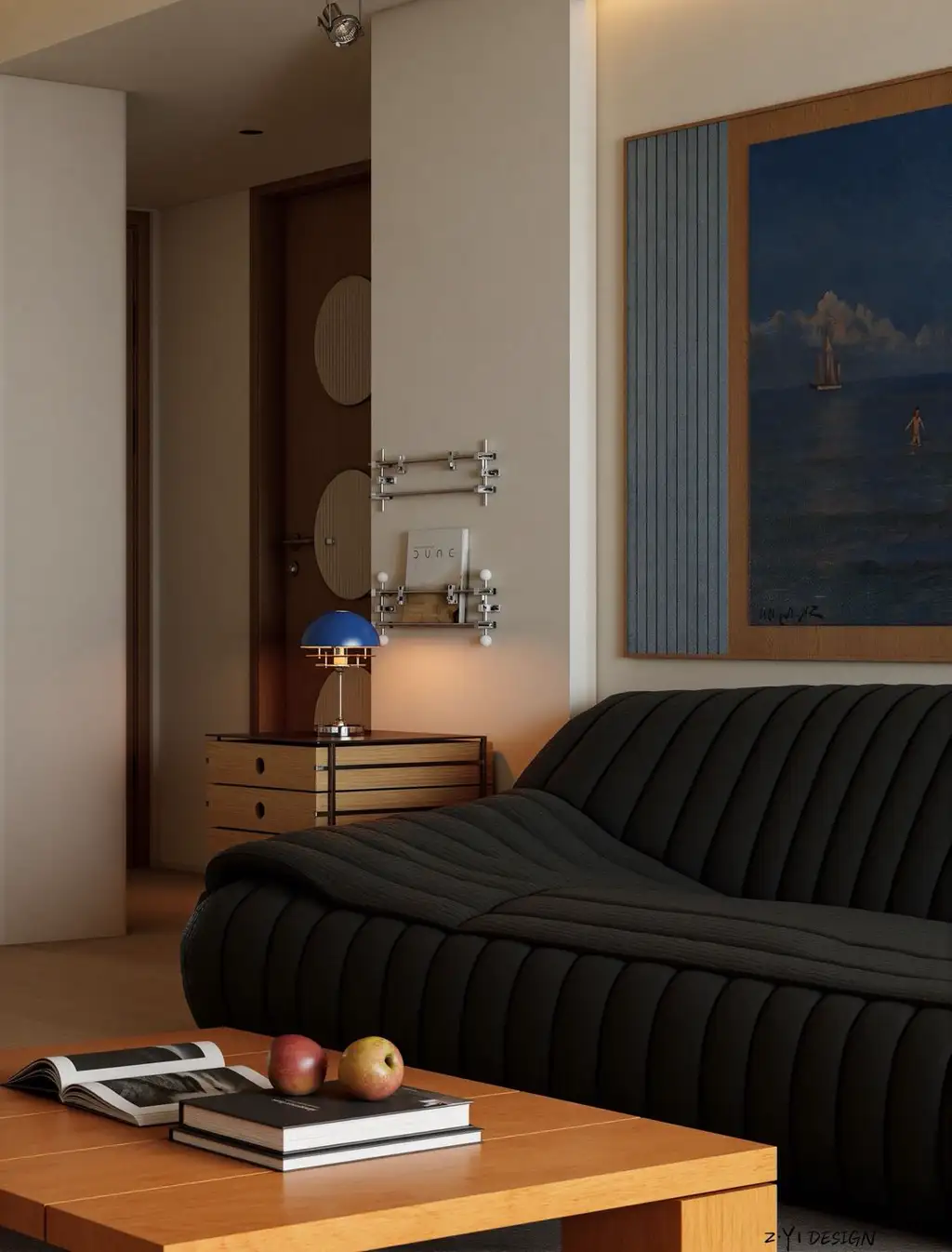 Warm Residential Rendering 06, interior view 9