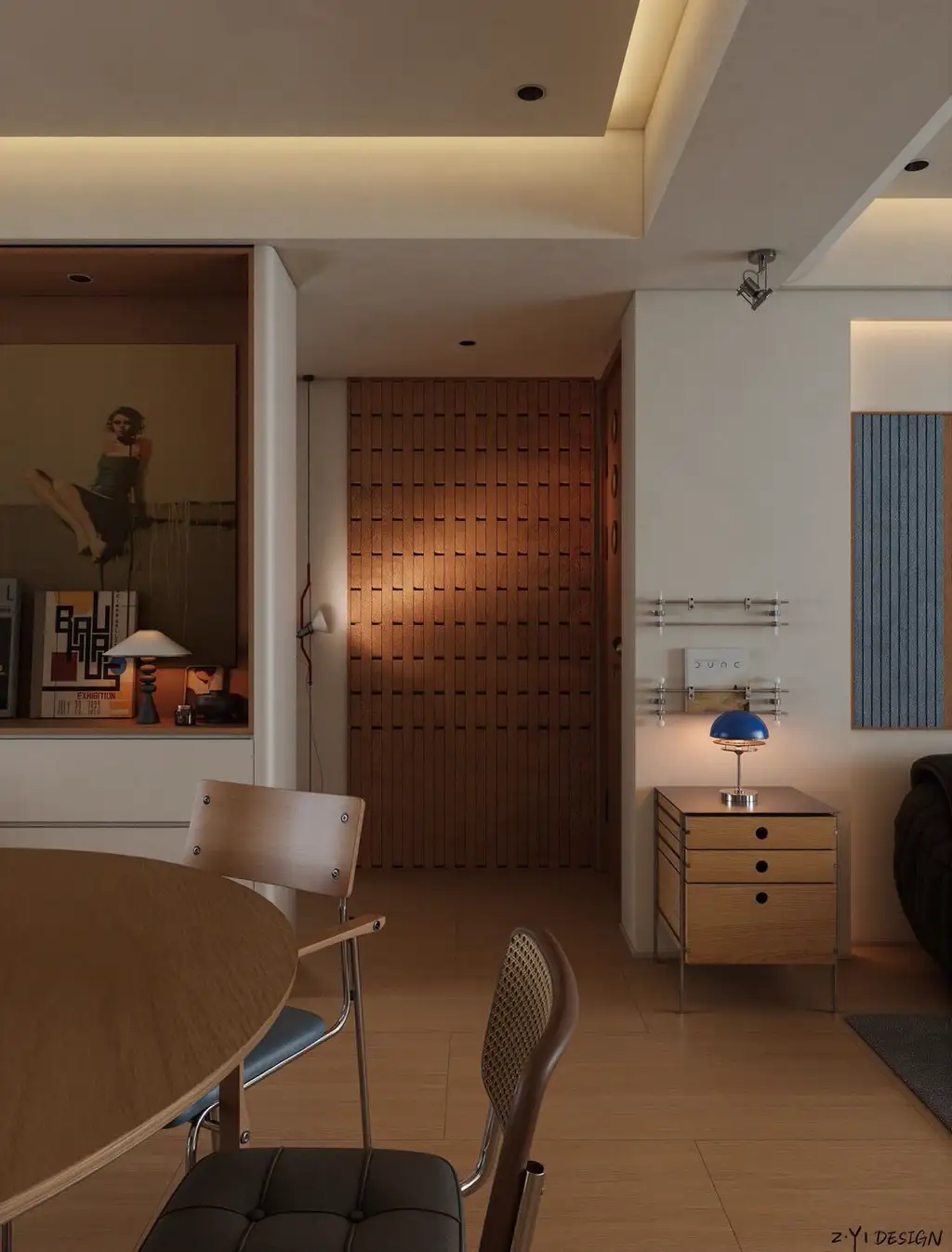 Warm Residential Rendering 06, interior view 10
