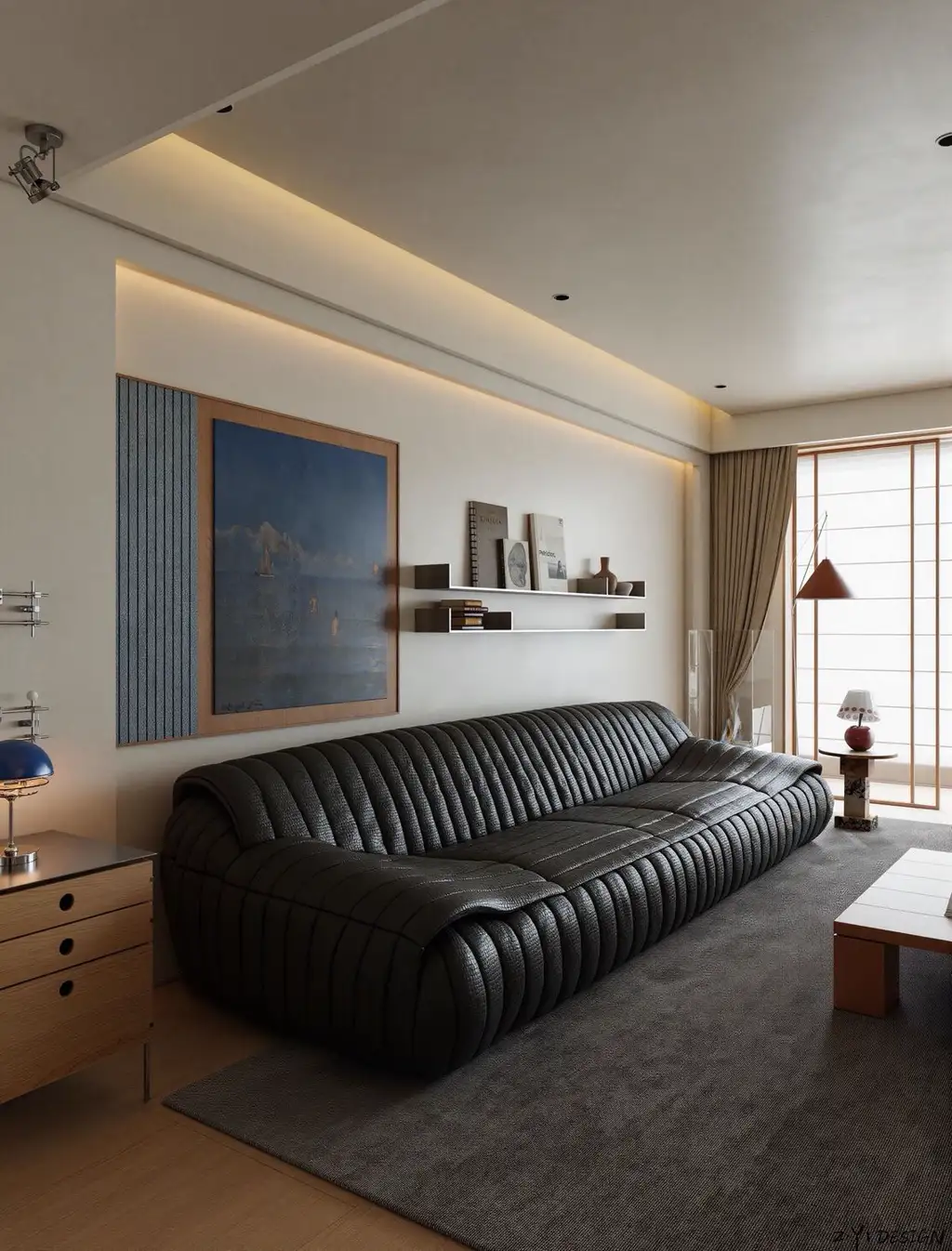 Warm Residential Rendering 06, interior view 11