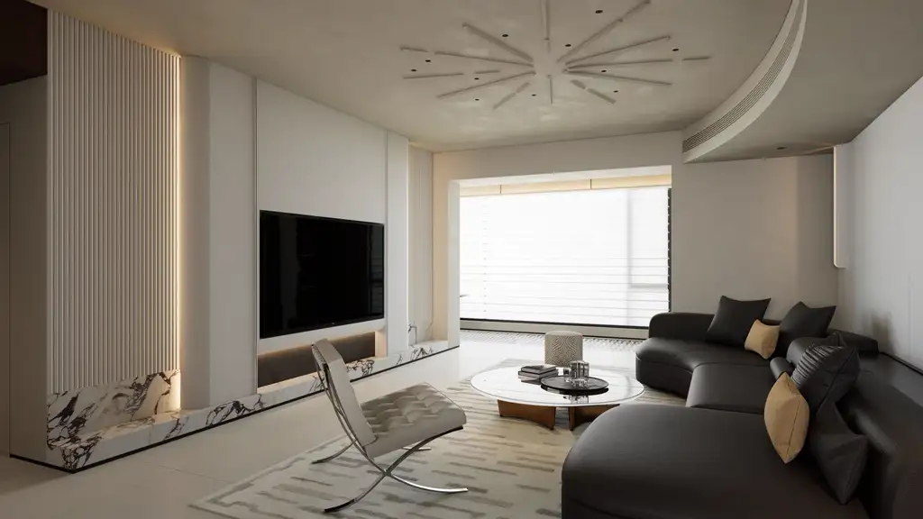 Warm Residential Rendering 07, interior view 3
