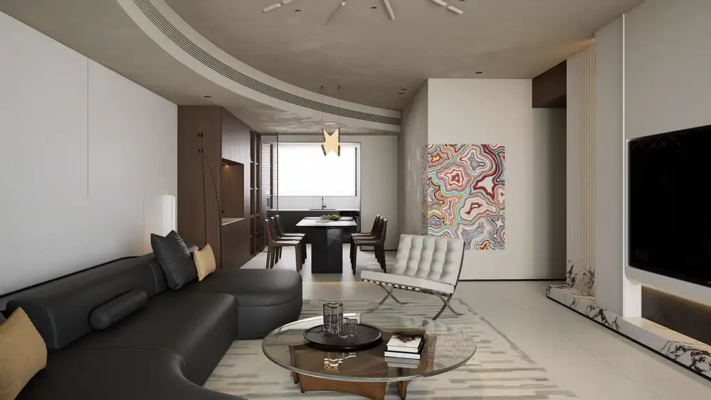 Warm Residential Rendering 07, interior view 7