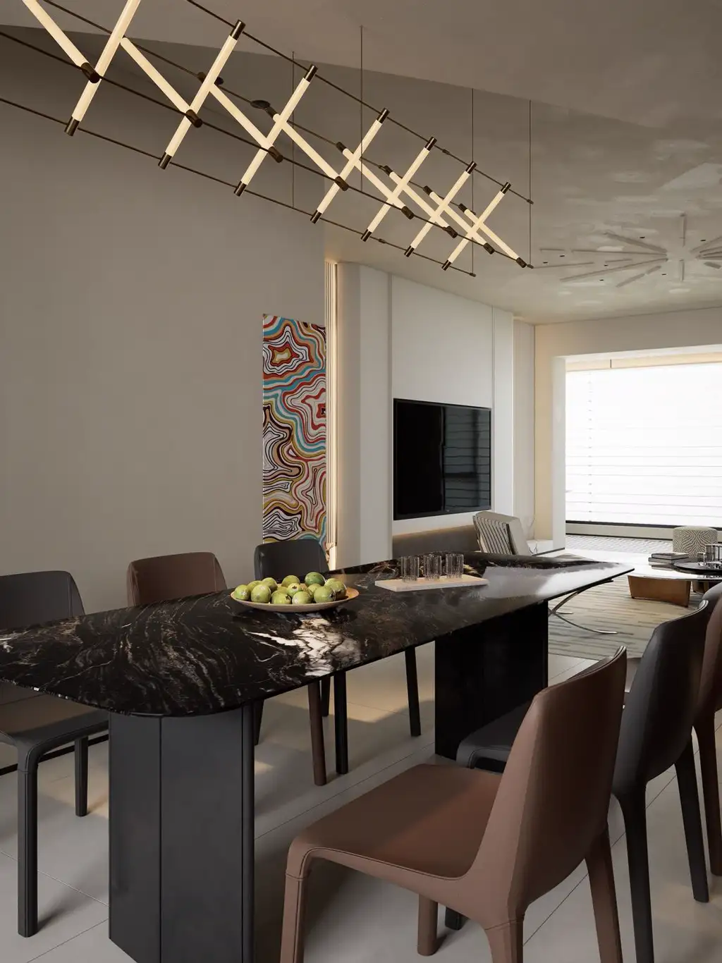 Warm Residential Rendering 07, interior view 10