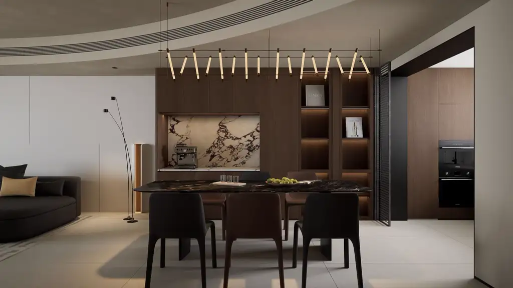 Warm Residential Rendering 07, interior view 12