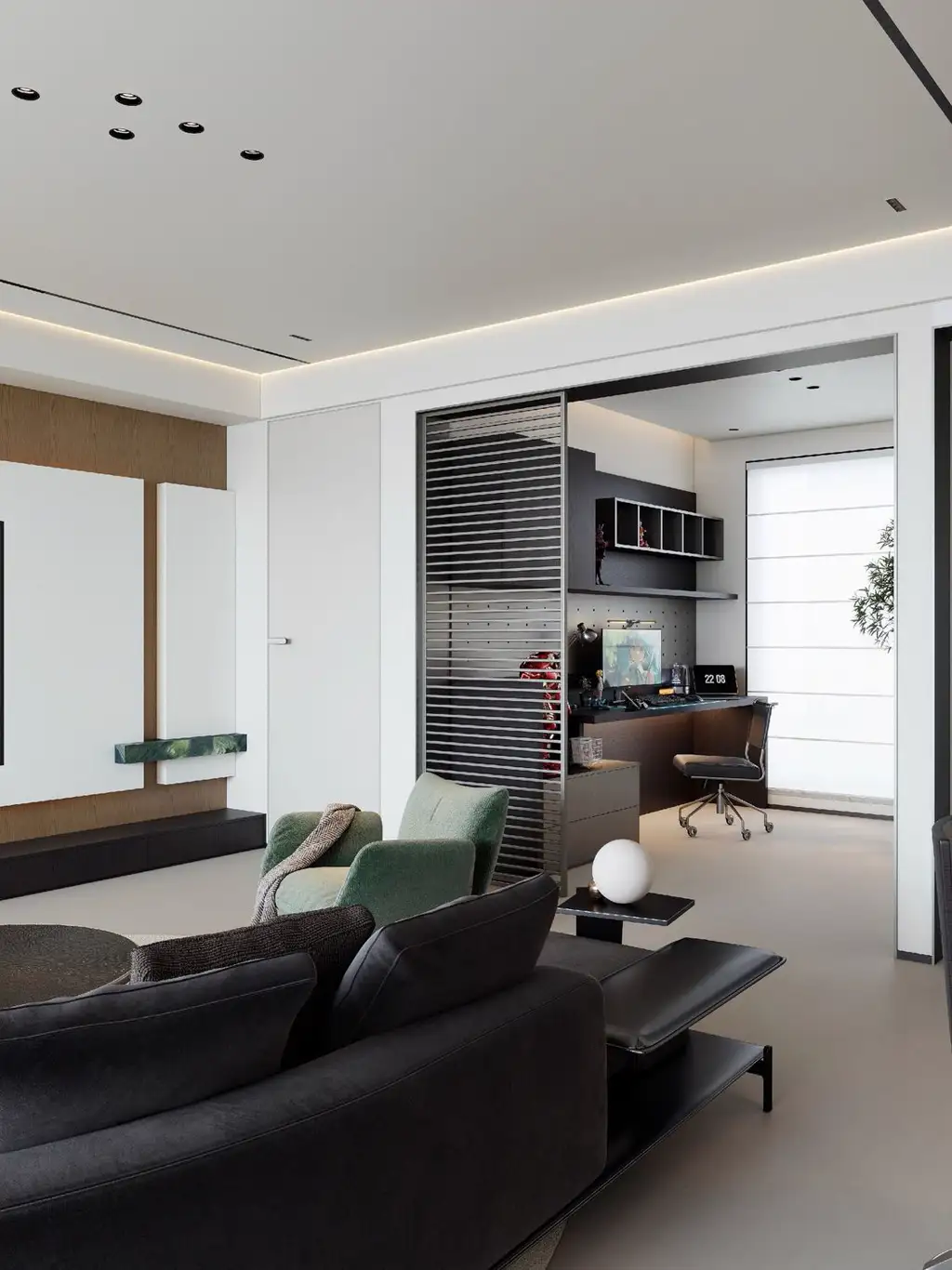 Modern Interior Rendering 02, interior view 9