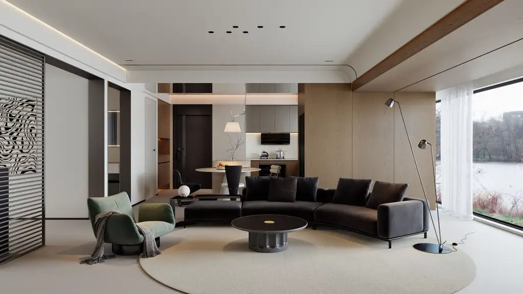 Modern Interior Rendering 02, interior view 16
