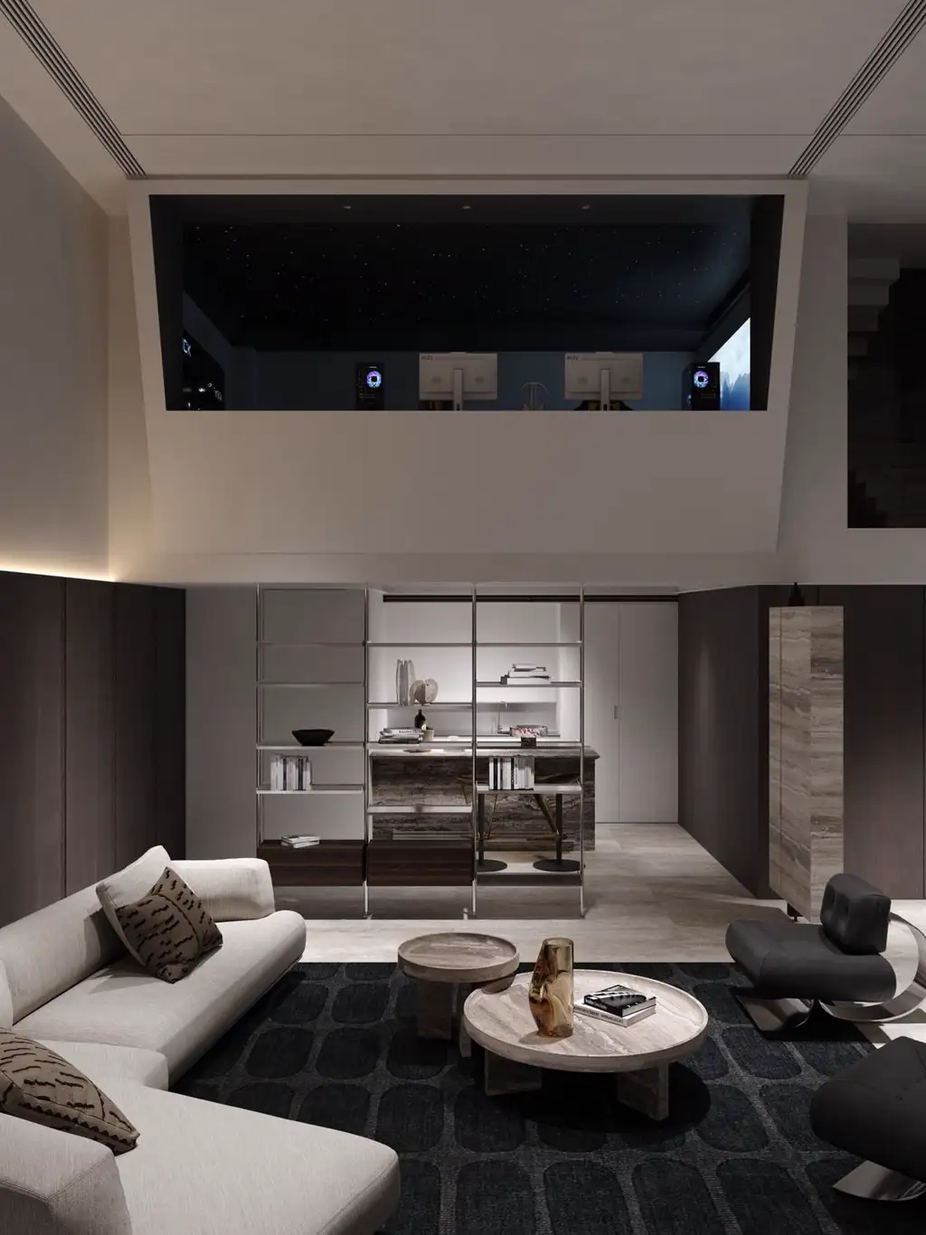 Modern Full-home Rendering 02, interior view 1