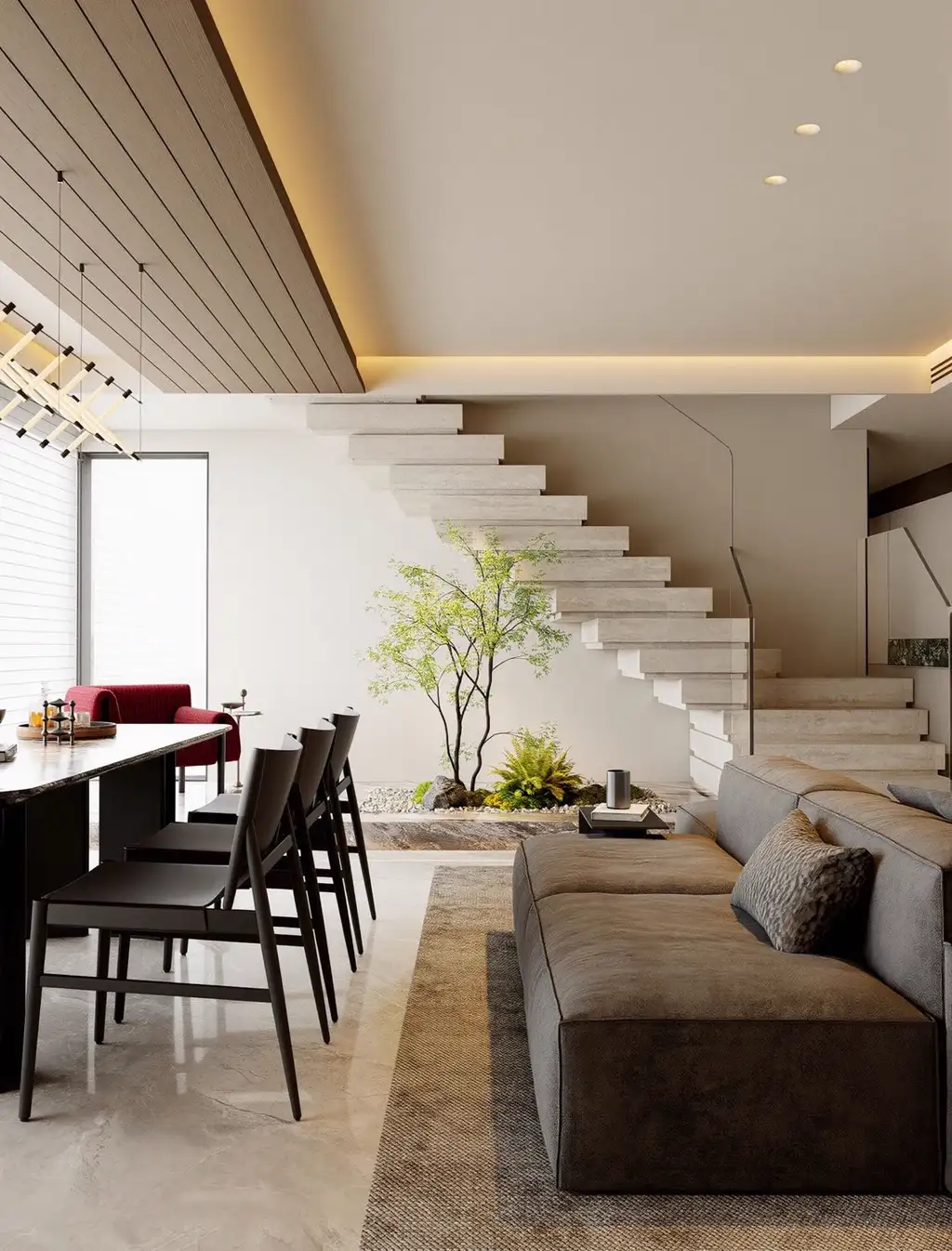 Italian Minimal Interior Rendering 19, interior view 5
