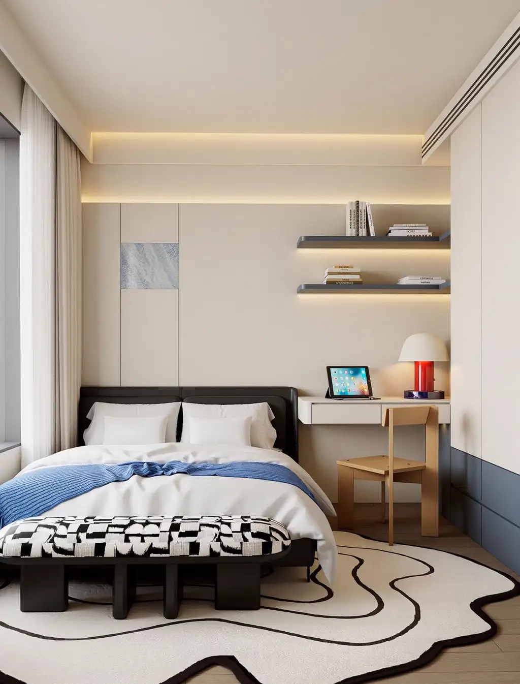 Italian Minimal Interior Rendering 19, interior view 7