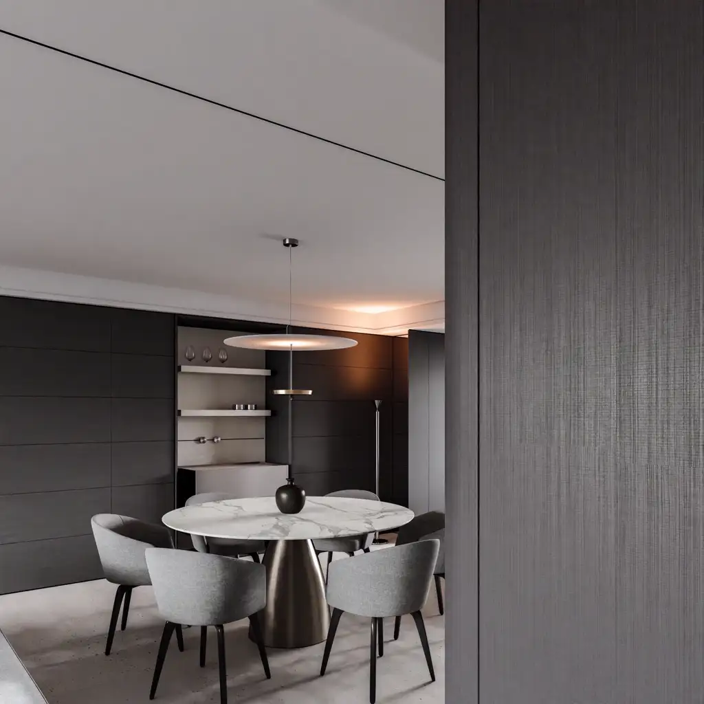 Italian Minimal Interior Rendering 20, interior view 1