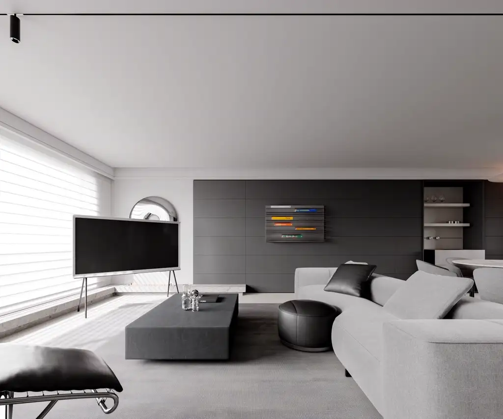 Italian Minimal Interior Rendering 20, interior view 6