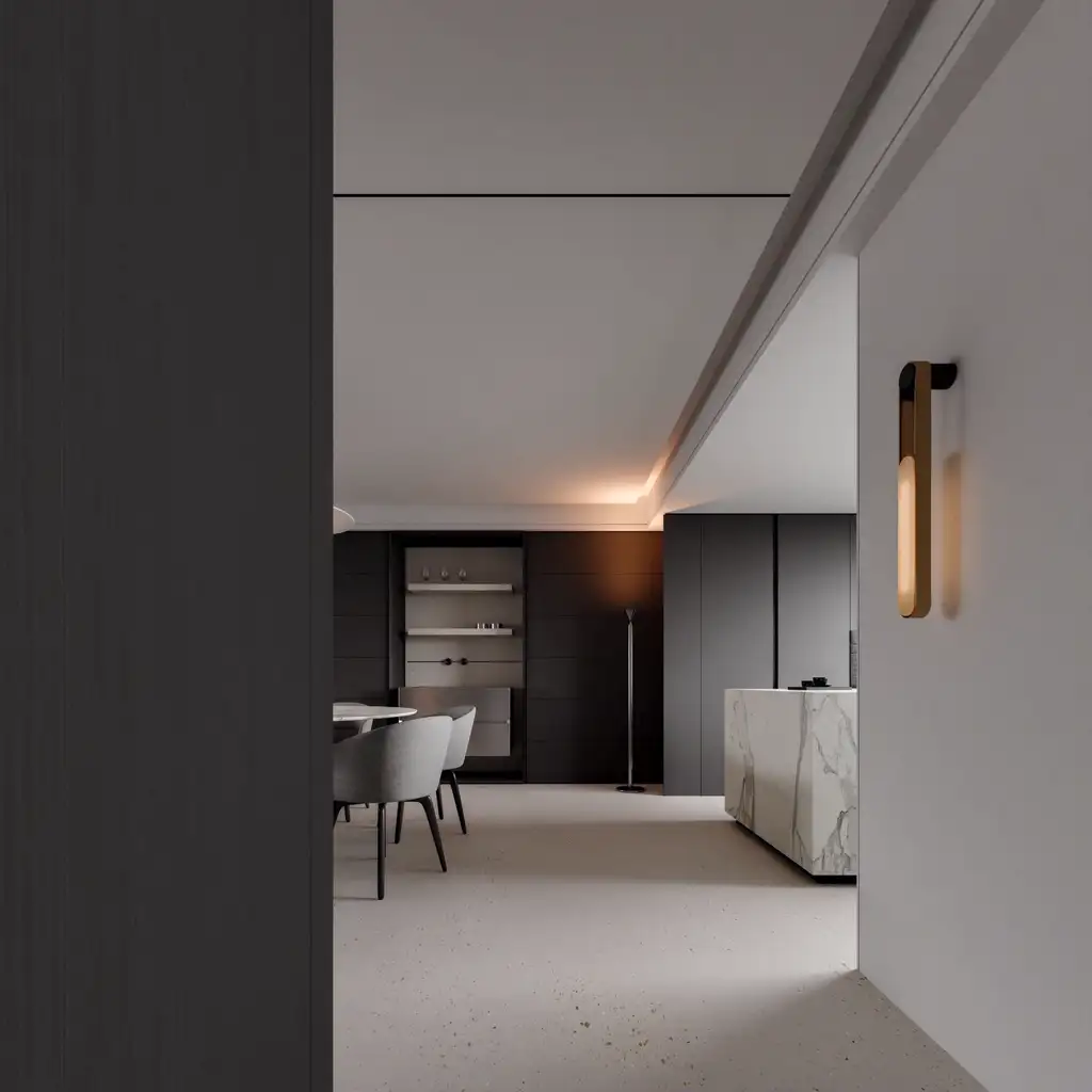 Italian Minimal Interior Rendering 20, interior view 8
