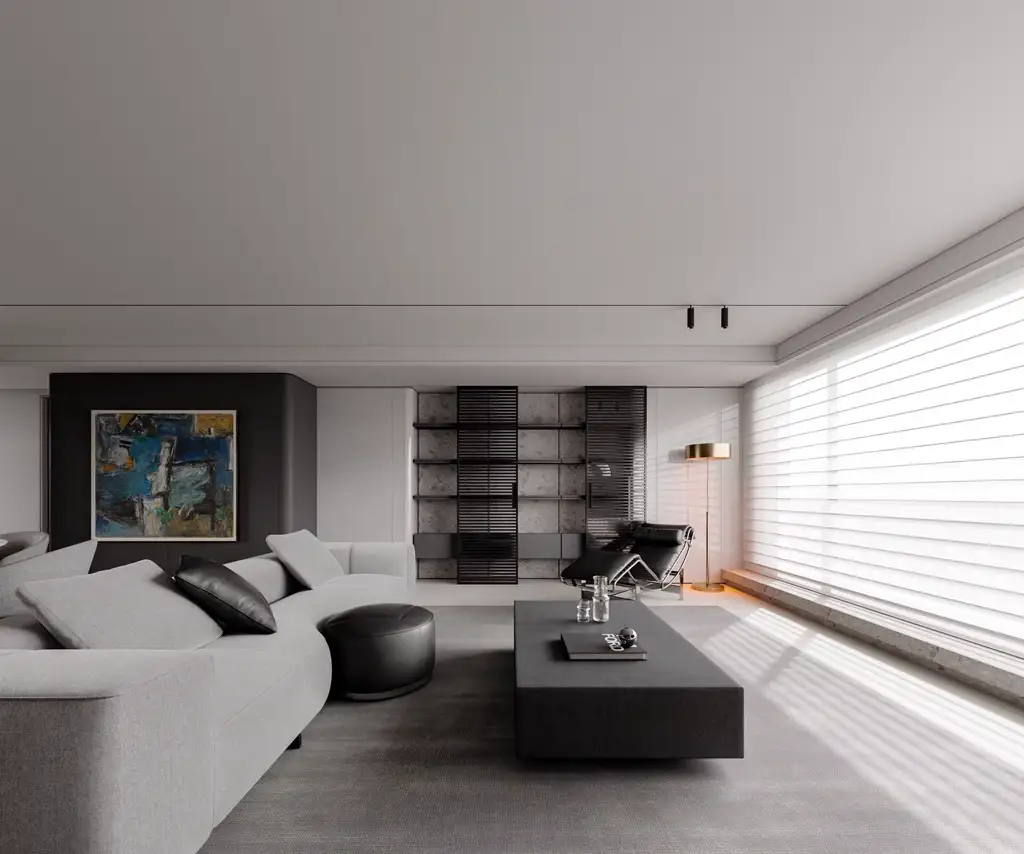 Italian Minimal Interior Rendering 20, interior view 9