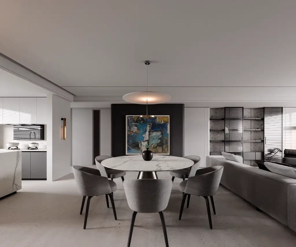 Italian Minimal Interior Rendering 20, interior view 10