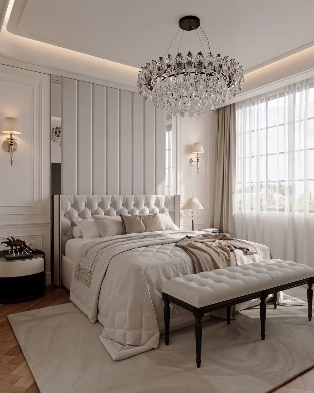 French Classic Interior Rendering 05, interior view 4