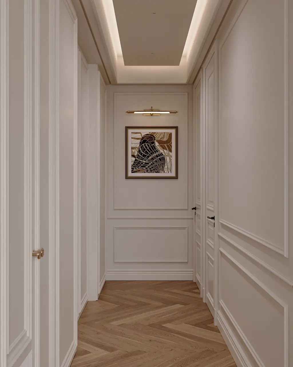 French Classic Interior Rendering 05, interior view 7