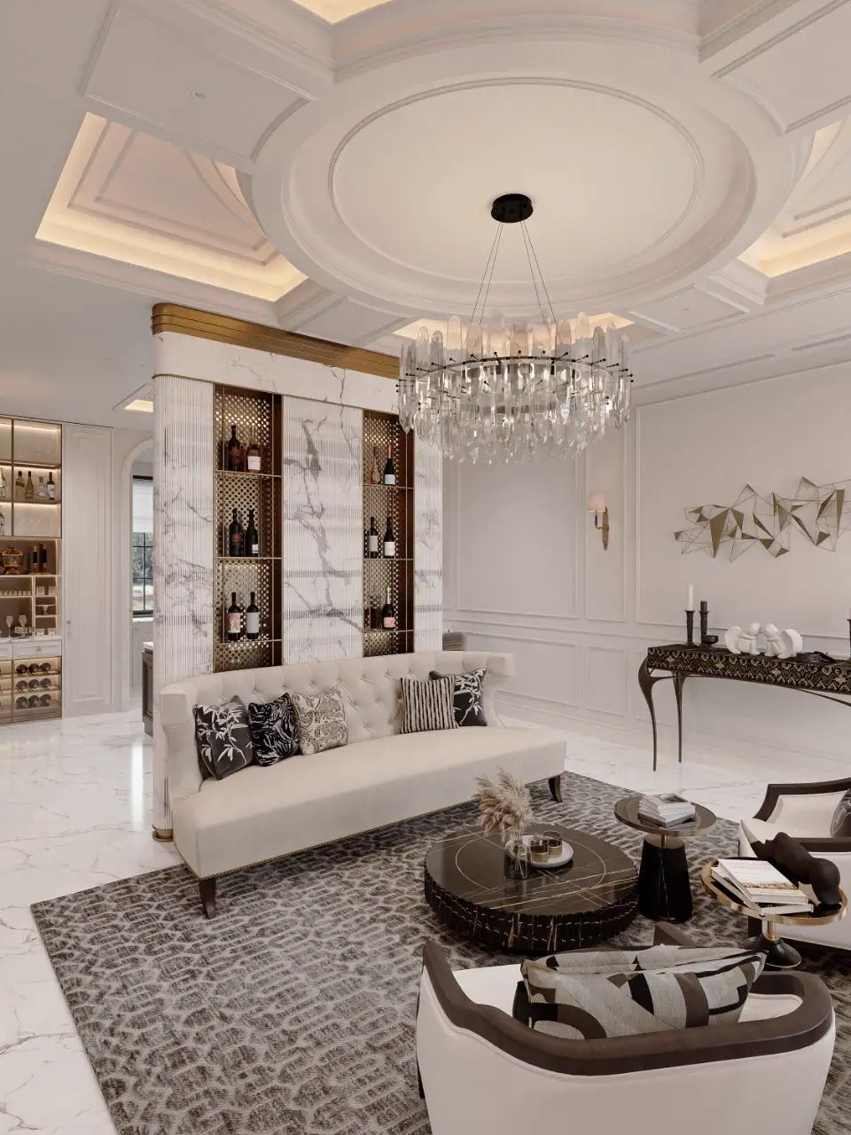 French Classic Interior Rendering 05, interior view 11