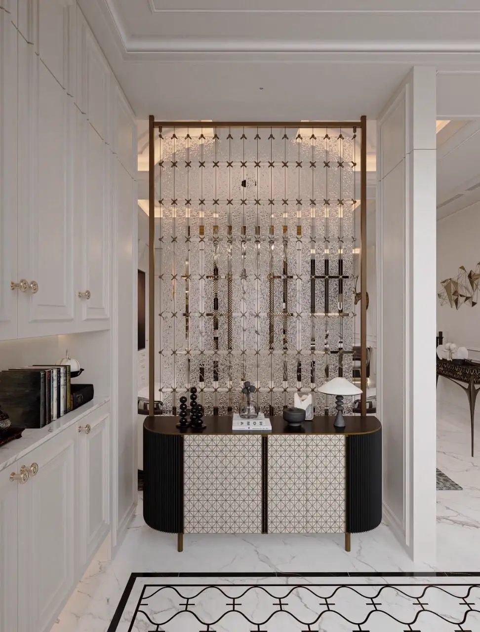 French Classic Interior Rendering 05, interior view 13