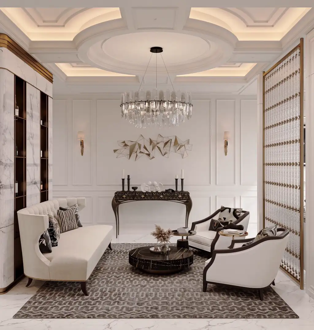 French Classic Interior Rendering 05, interior view 15