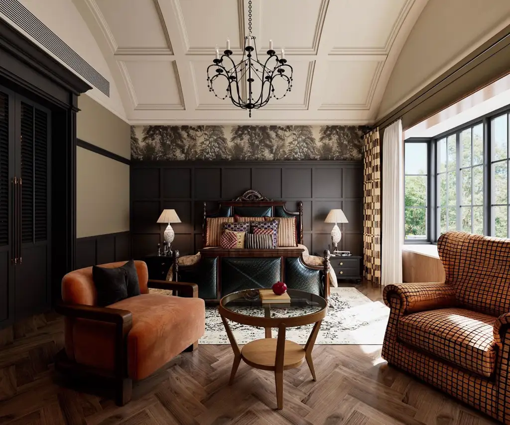 French Classic Interior Rendering 06, interior view 2