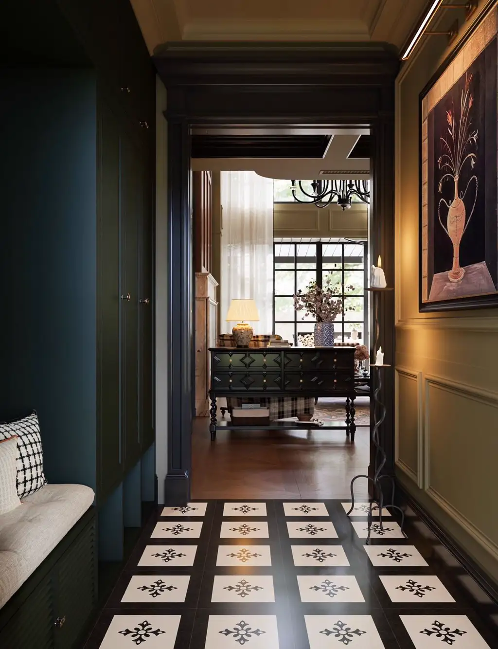French Classic Interior Rendering 06, interior view 5