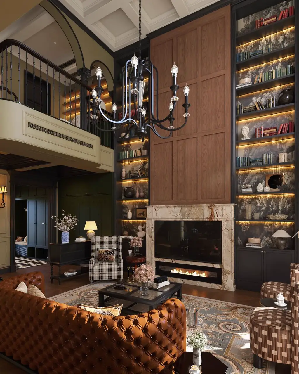 French Classic Interior Rendering 06, interior view 6