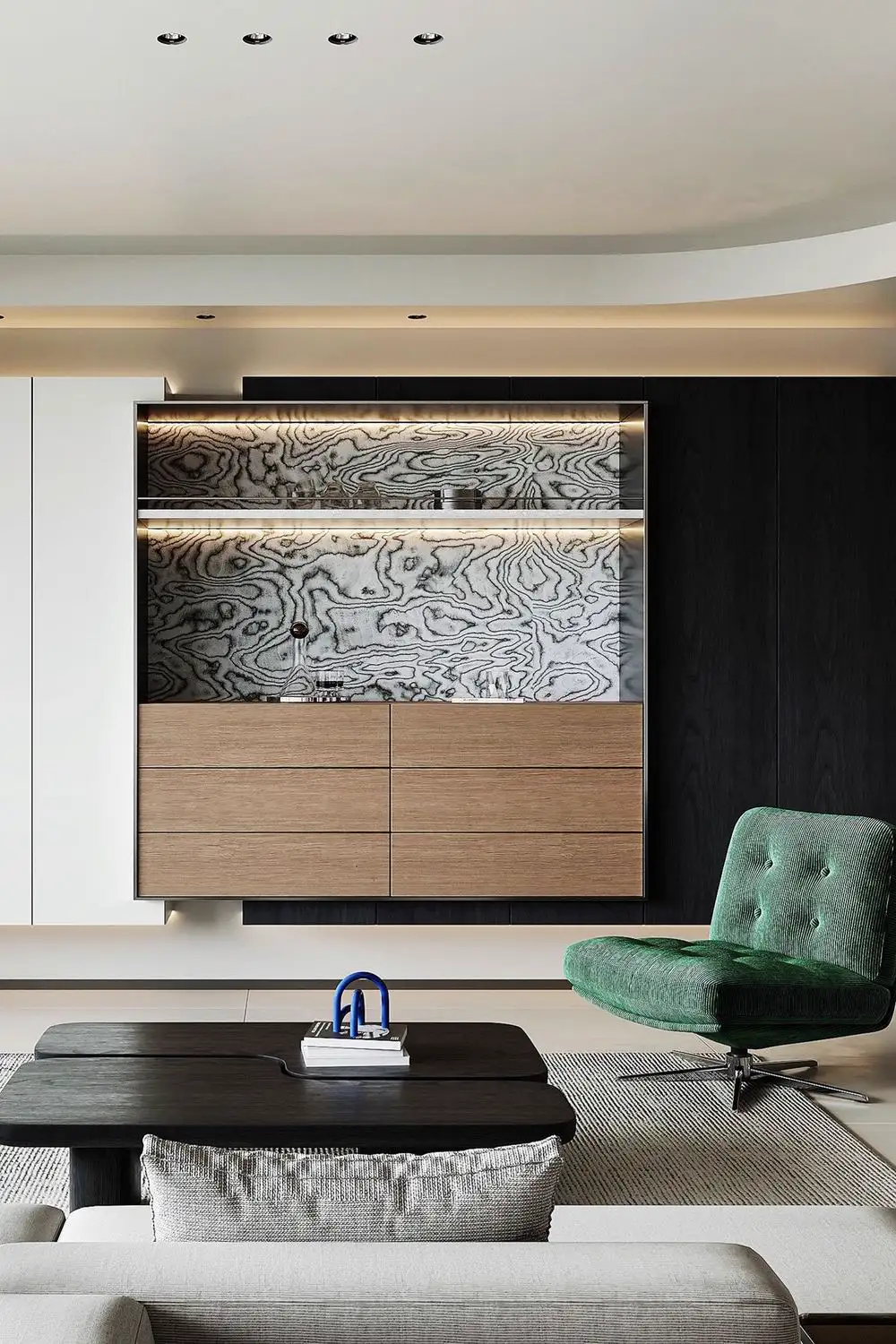 French Classic Interior Rendering 07, interior view 1