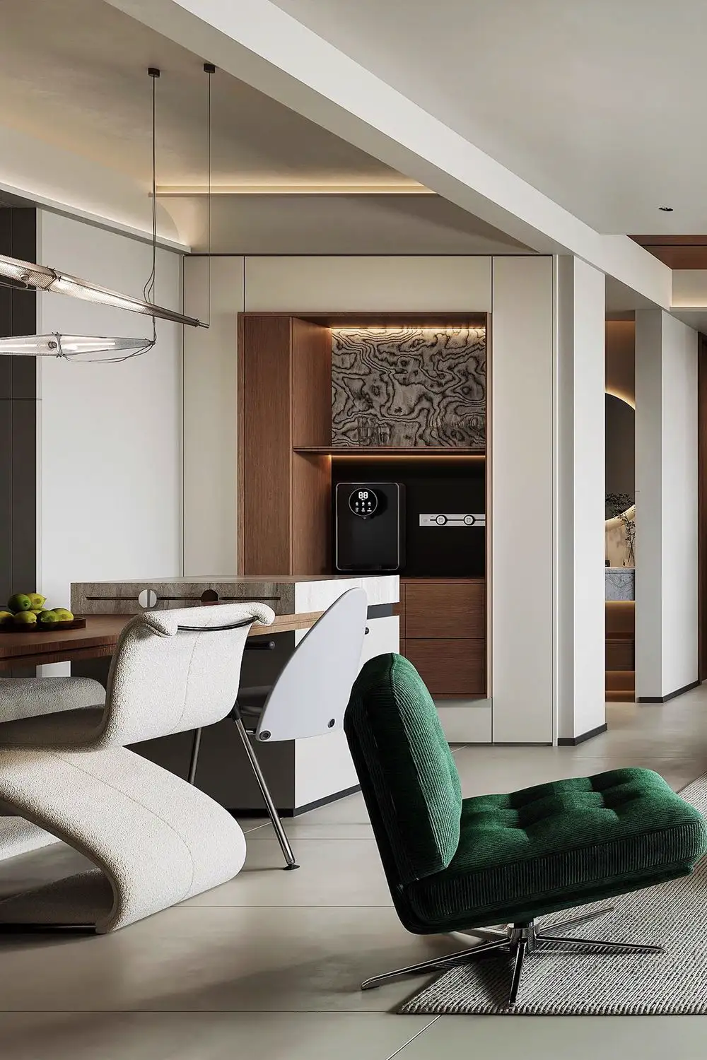 French Classic Interior Rendering 07, interior view 3
