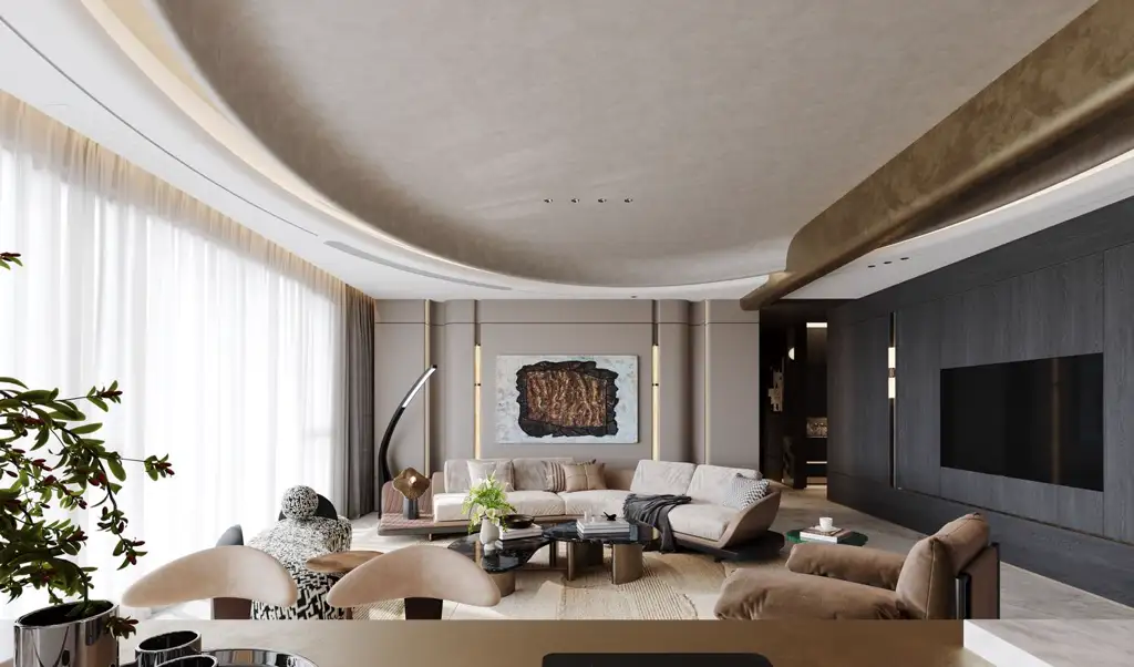 Warm Residential Rendering 10, interior view 2