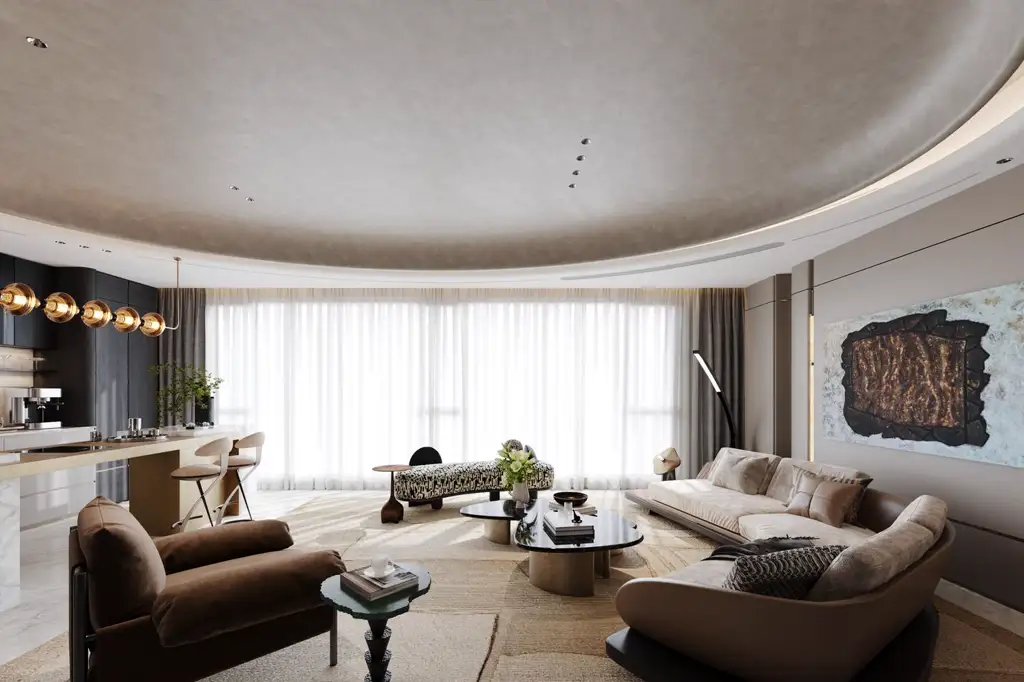 Warm Residential Rendering 10, interior view 3