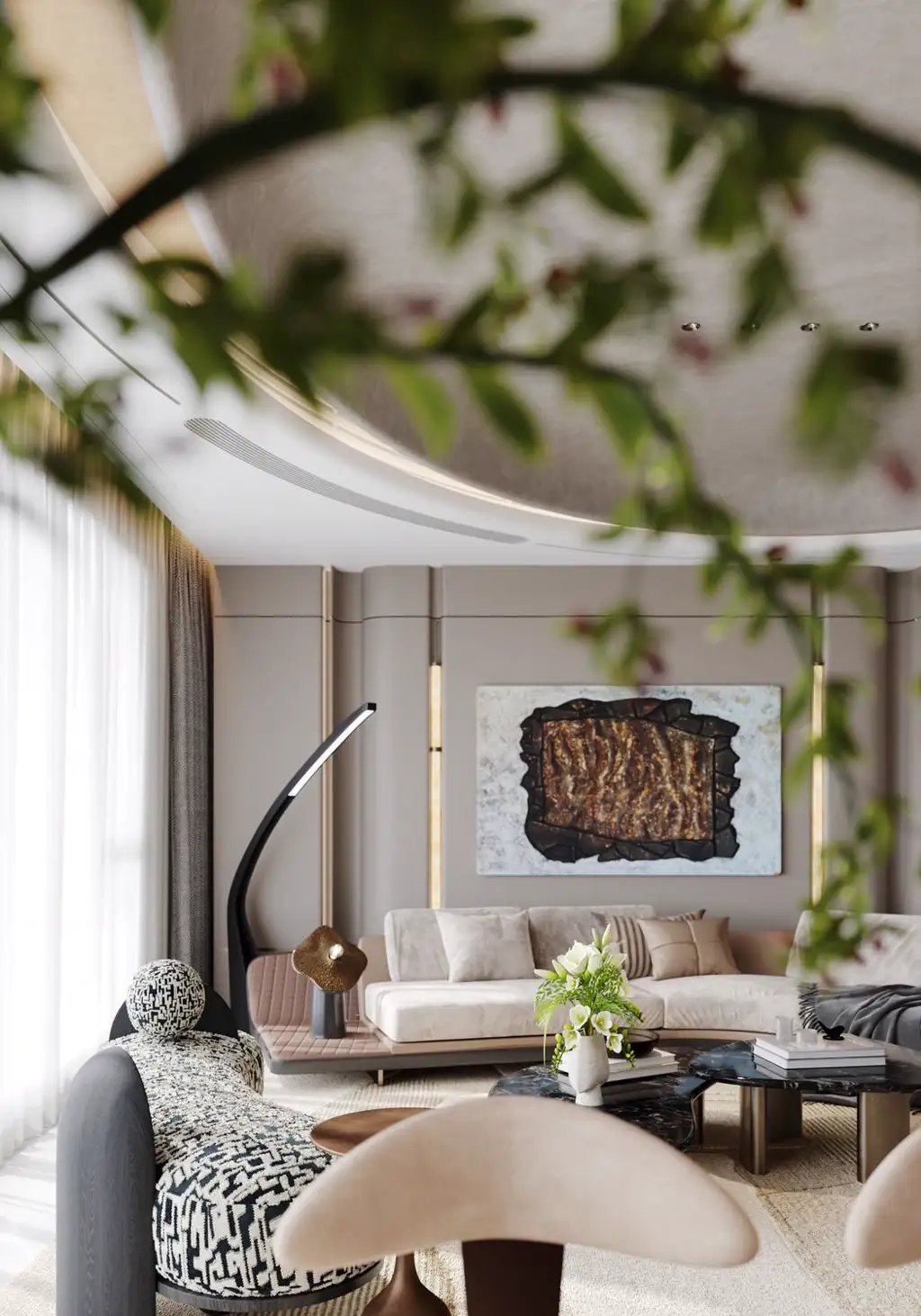 Warm Residential Rendering 10, interior view 4