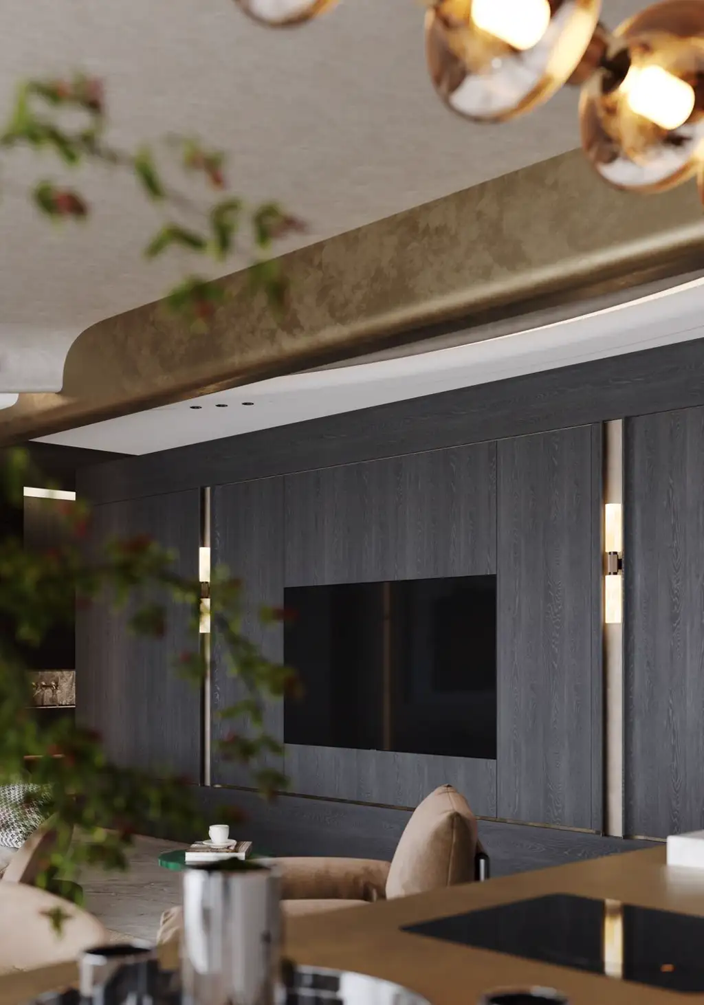 Warm Residential Rendering 10, interior view 7