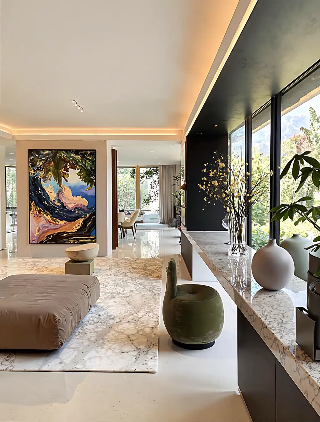 Natural Wood Interior Rendering 15, interior view 3