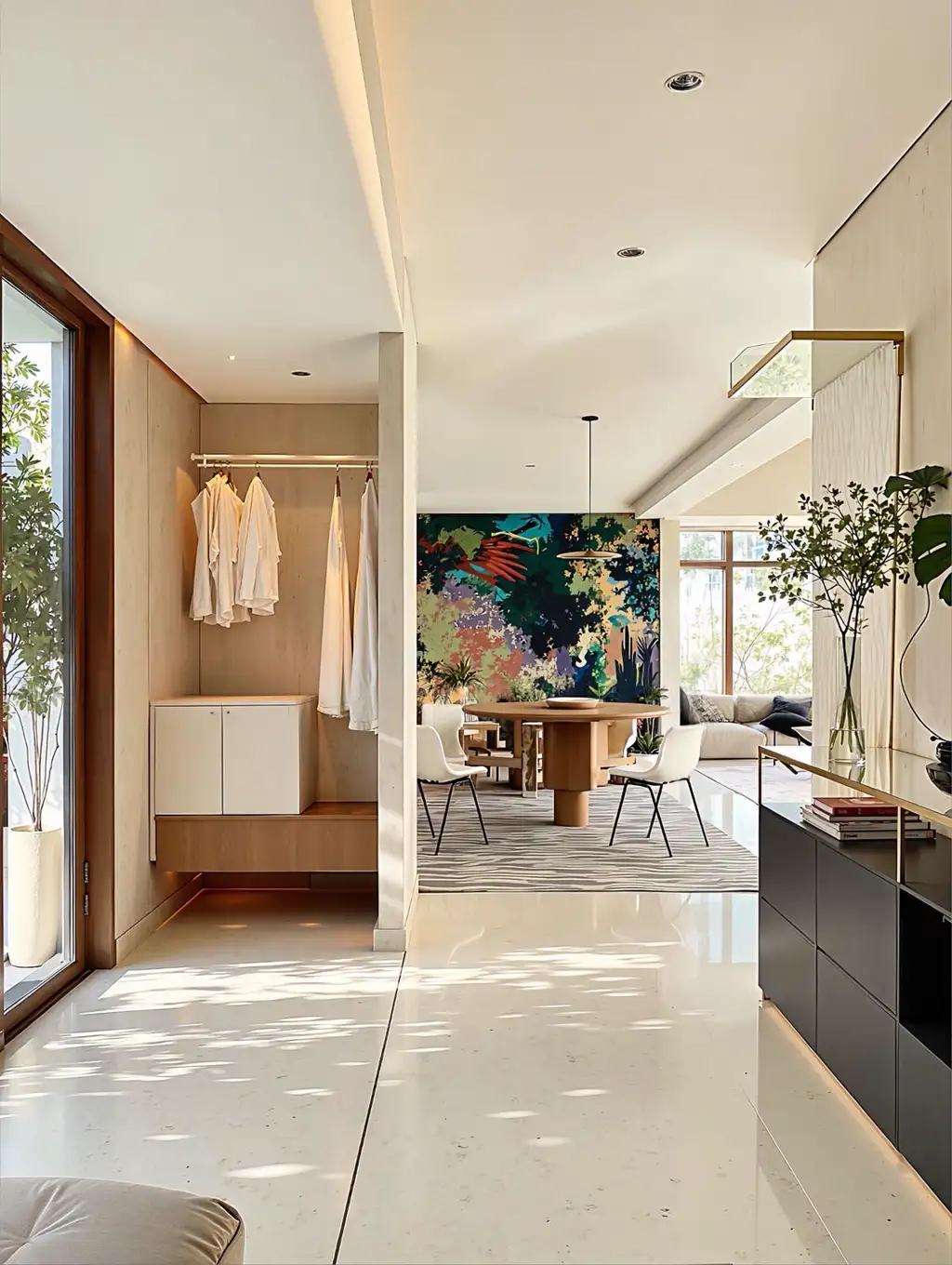 Natural Wood Interior Rendering 15, interior view 7