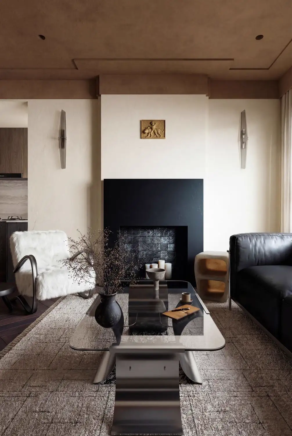 Natural Wood Interior Rendering 16, interior view 3