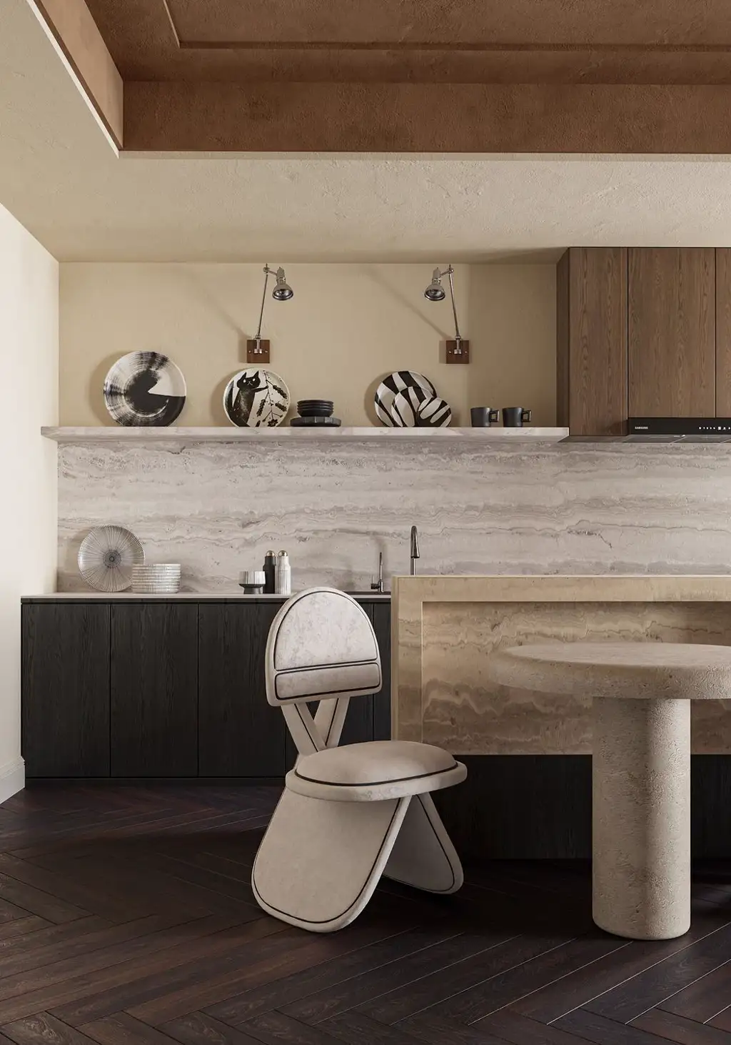 Natural Wood Interior Rendering 16, interior view 10