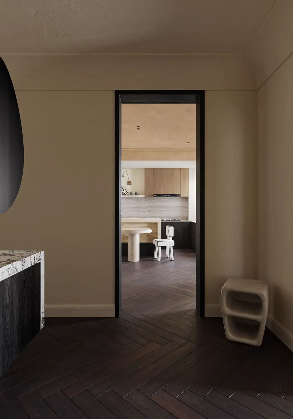 Natural Wood Interior Rendering 16, interior view 12