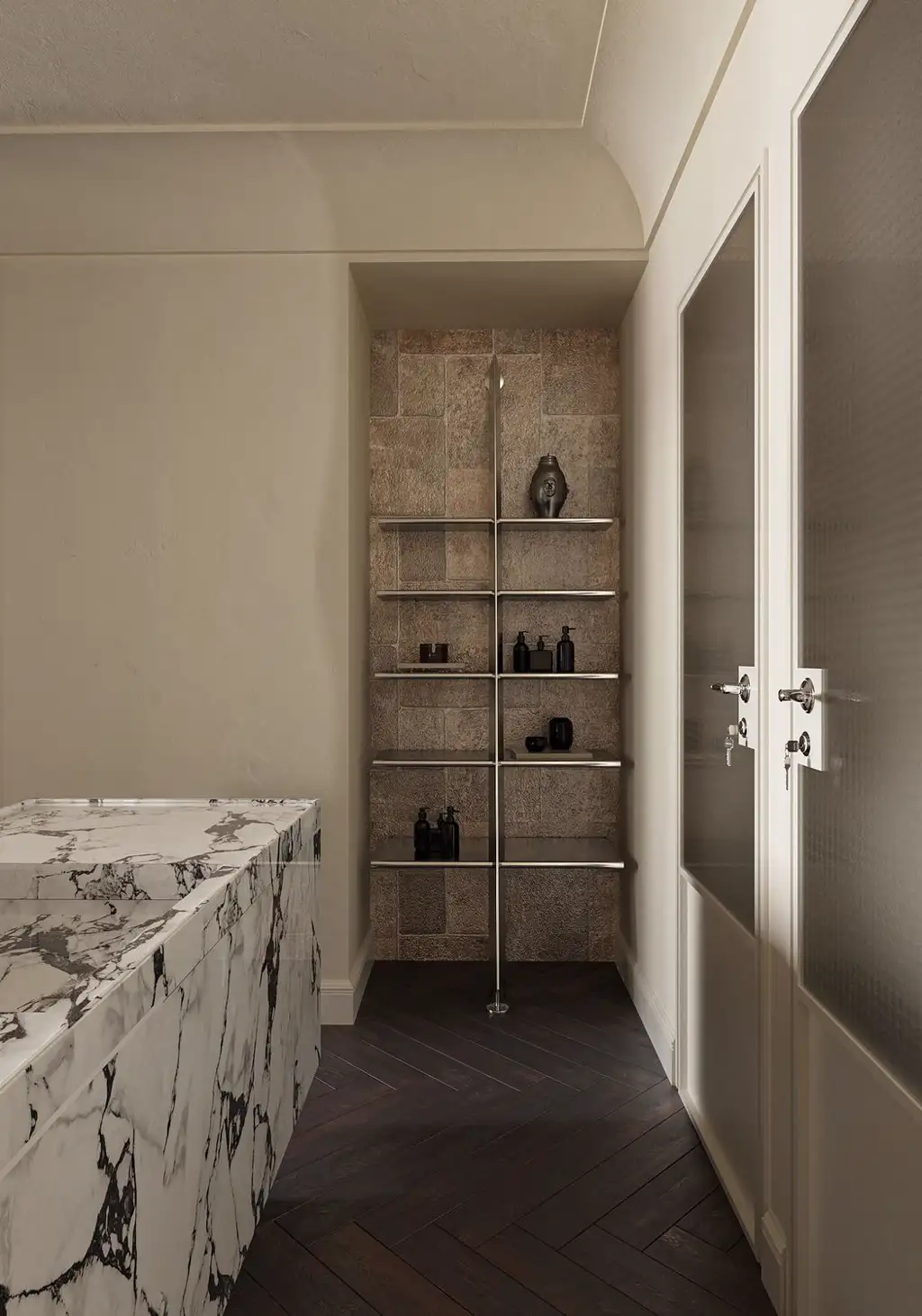 Natural Wood Interior Rendering 16, interior view 16