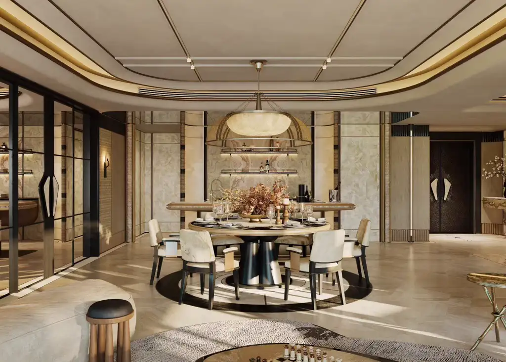 Light Luxury Interior Rendering 07, interior view 2