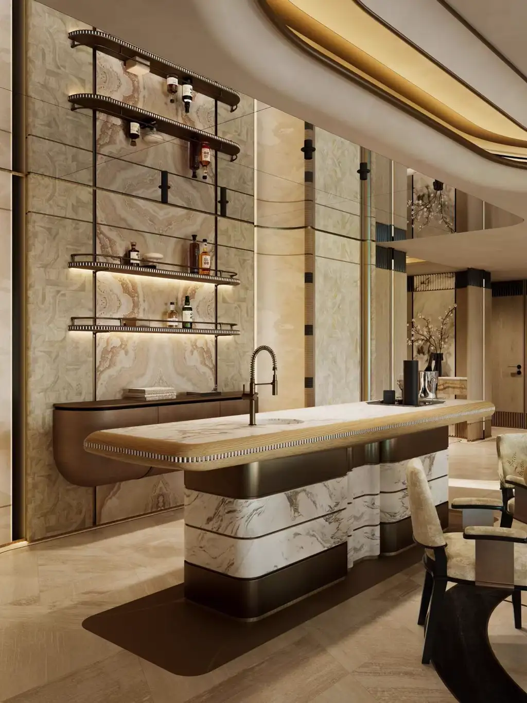 Light Luxury Interior Rendering 07, interior view 5