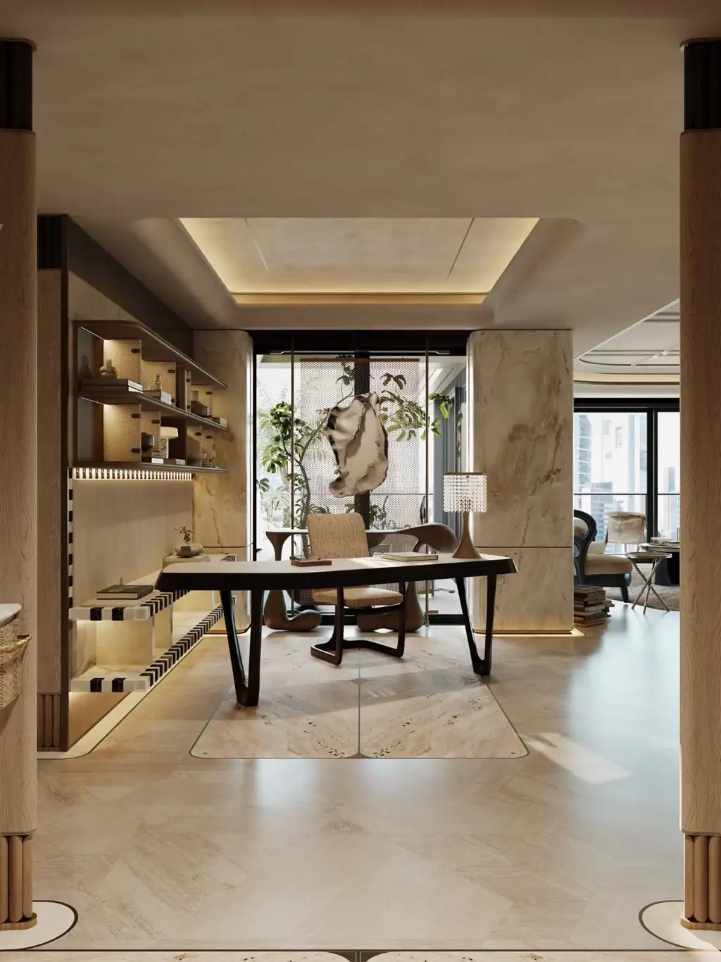 Light Luxury Interior Rendering 07, interior view 8