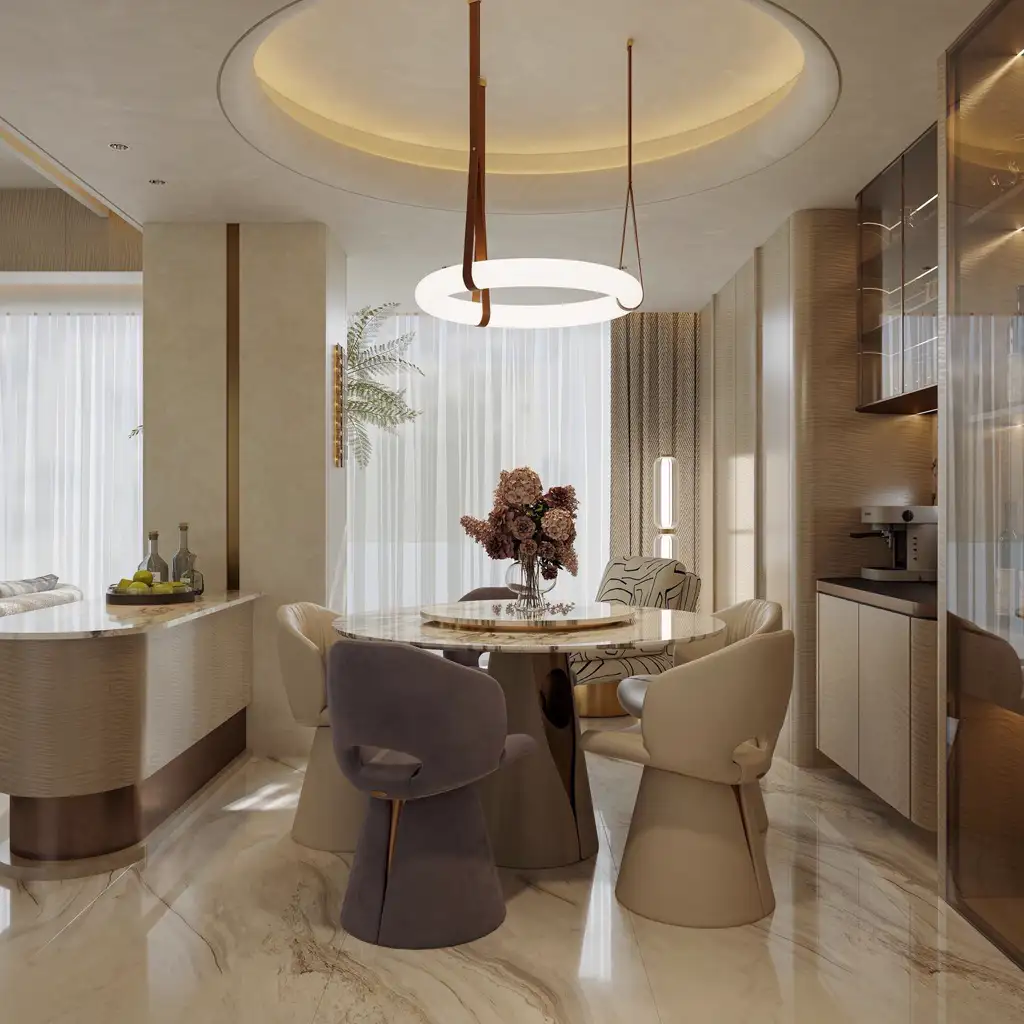 Light Luxury Interior Rendering 09, interior view 1