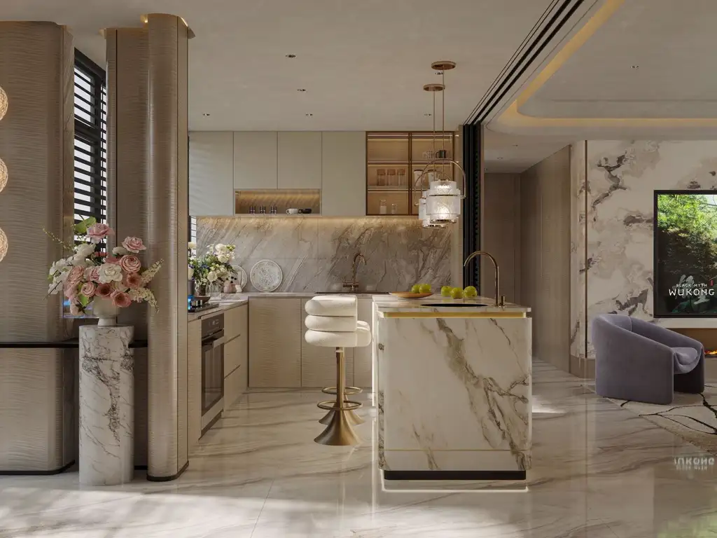 Light Luxury Interior Rendering 09, interior view 5