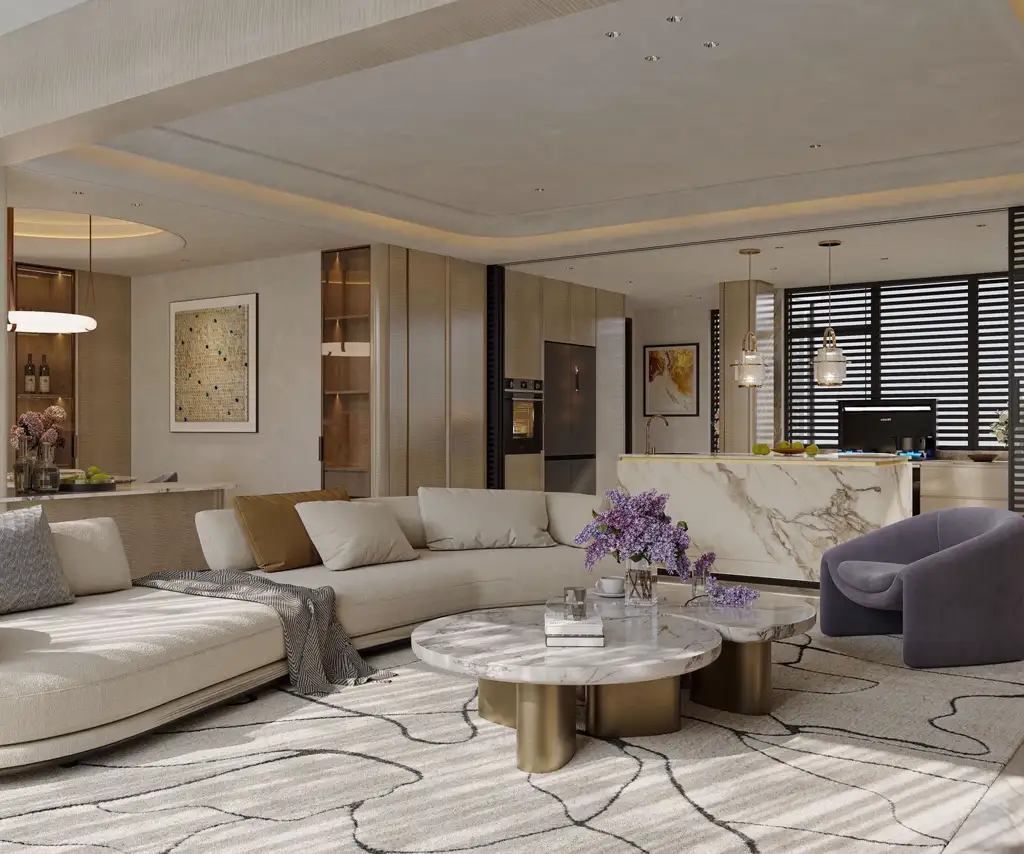 Light Luxury Interior Rendering 09, interior view 7