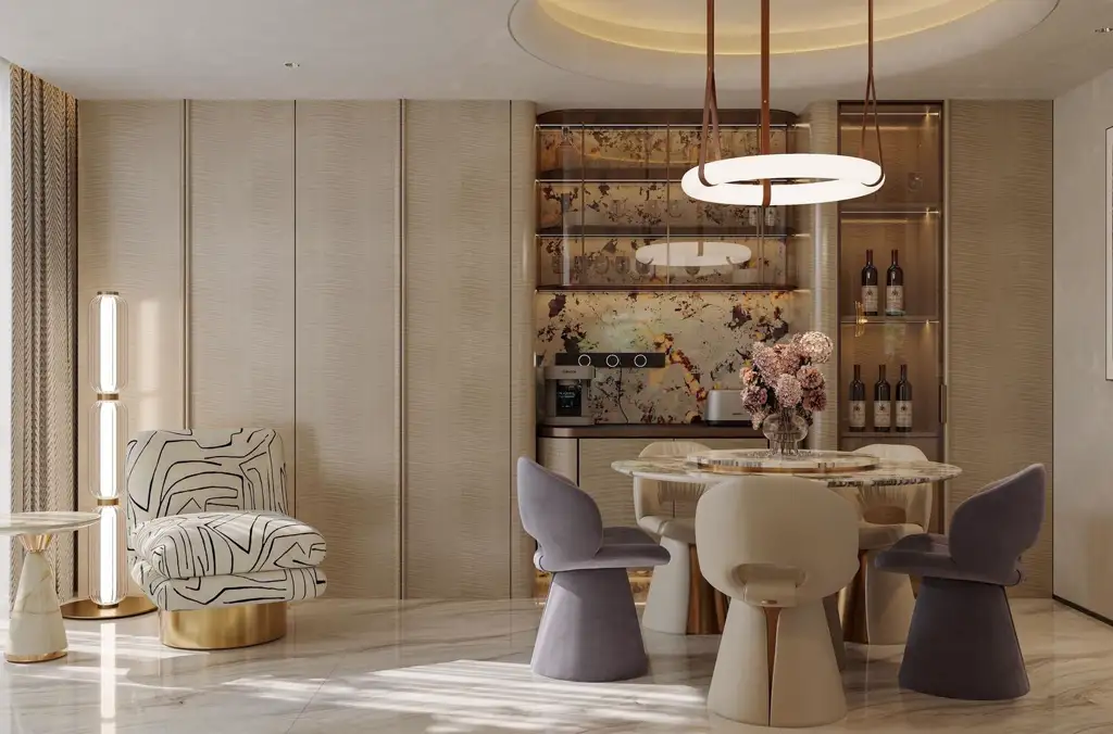 Light Luxury Interior Rendering 09, interior view 8
