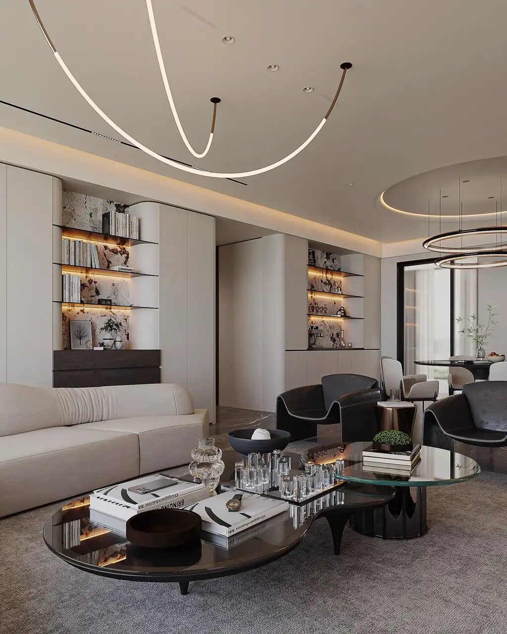 Light Luxury Interior Rendering 10, interior view 1