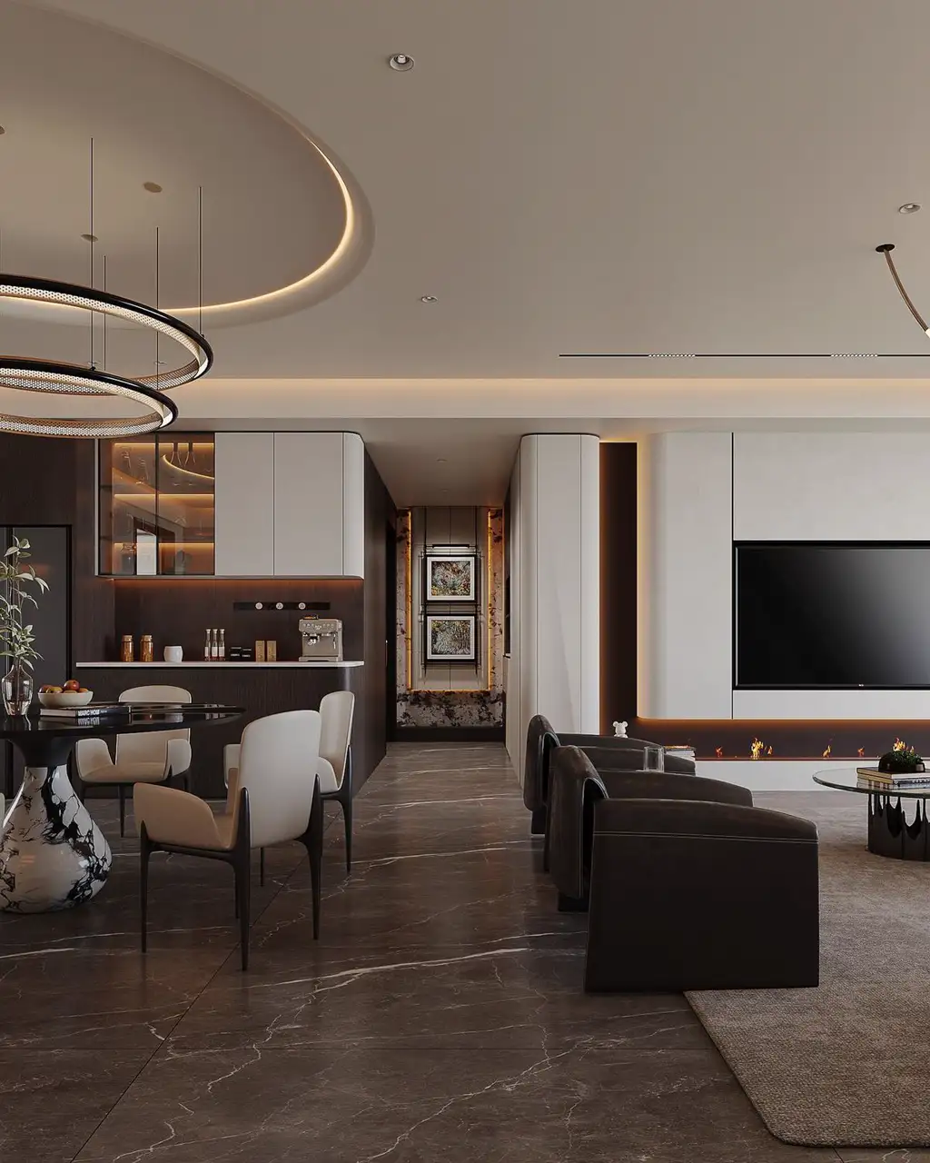 Light Luxury Interior Rendering 10, interior view 2